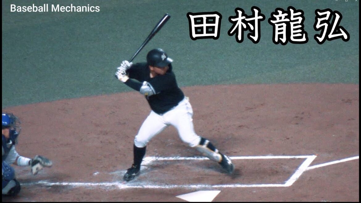 [ロッテ] 田村龍弘 打撃フォーム (スローモーション付)