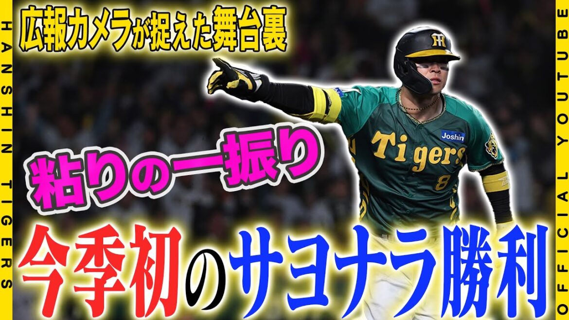 【広報密着】#佐藤輝明 選手が決めた！！劇的サヨナラ勝利！！「もうあとは決めるだけだった」と満塁のチャンスをしっかり決めた一振りで満員の甲子園が歓喜に包まれました！