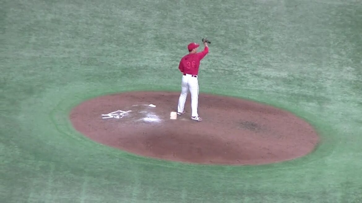 カープ塹江 敦哉の投球フォーム【 読売ジャイアンツ対 広島カープ2024年4月13日】