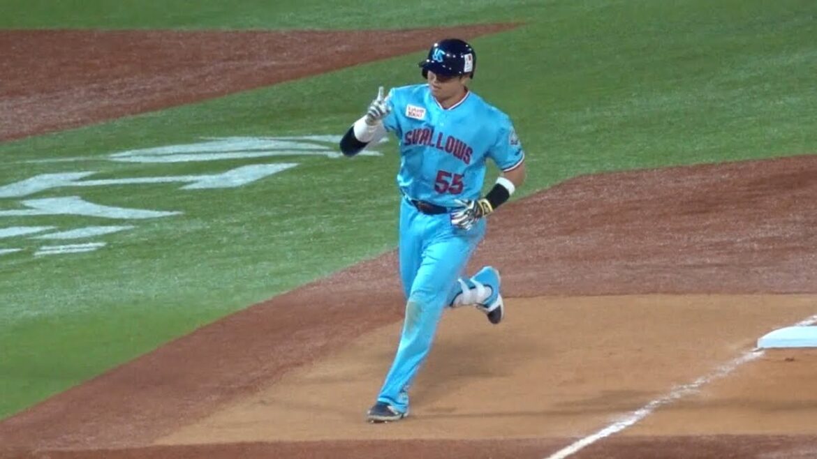 これが村上宗隆！！第3号ソロホームランで勝ち越し！打った瞬間確信の特大ホームラン！東京ヤクルトスワローズ 2024/04/19