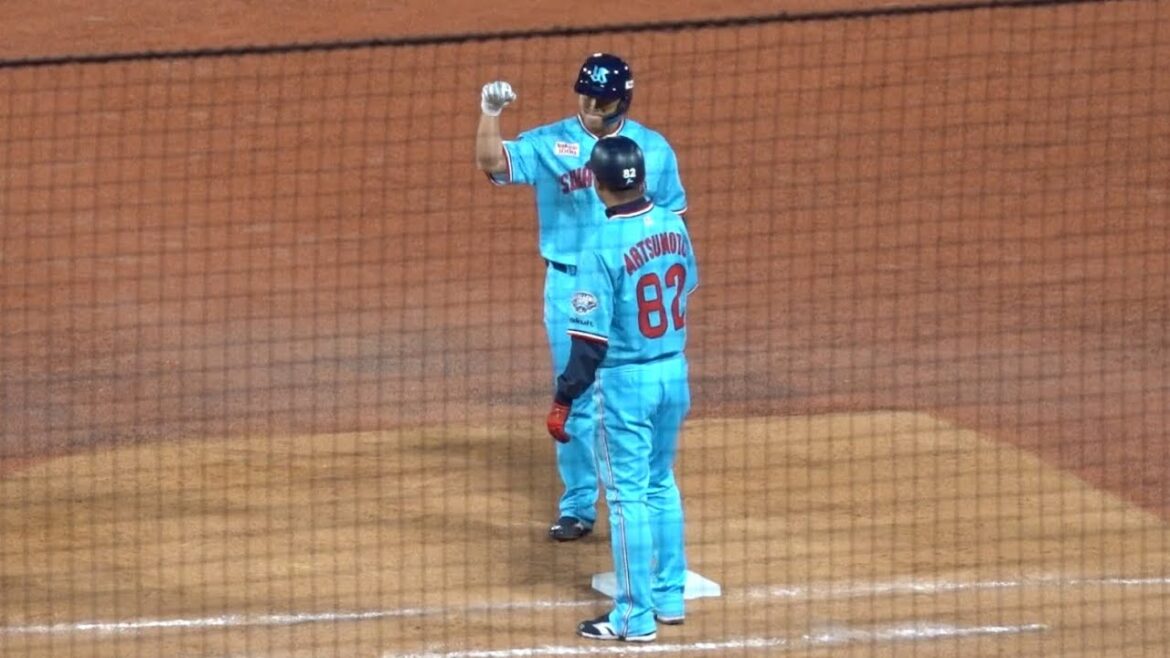 北村拓己ヒットでチャンスを広げ満塁に！東京ヤクルトスワローズ 2024/04/19