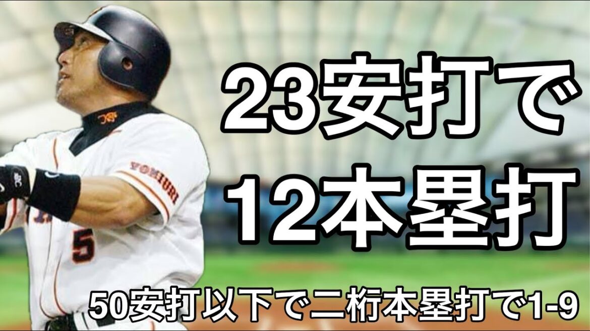 50安打以下で二桁本塁打を打った選手で1-9