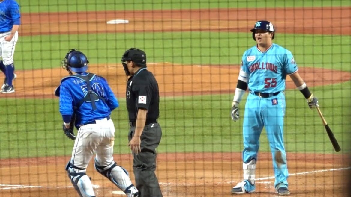 村上宗隆まさかのストライク判定にこの表情！東京ヤクルトスワローズ 2024/04/20