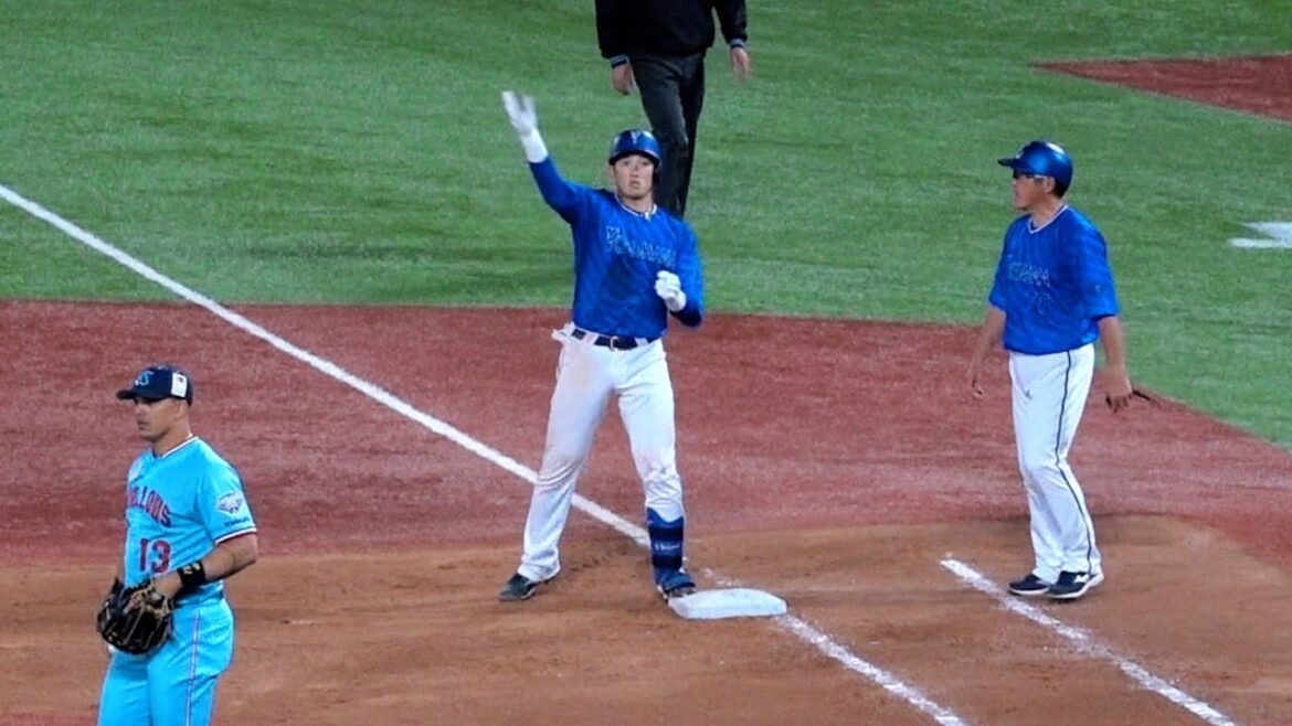 気迫が凄い山本祐大！絶対連敗止めてやるという気合いのタイムリー！2024/04/20 横浜DeNAベイスターズ ガッツポーズ