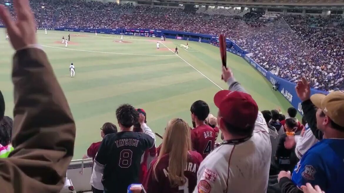 20240320　ﾀﾞﾝｽで盛り上がる【岡島豪郎 応援歌】東北楽天ｺﾞｰﾙﾃﾞﾝｲｰｸﾞﾙｽ　9回表@ﾊﾞﾝﾃﾘﾝﾄﾞｰﾑ ﾅｺﾞﾔ･ﾚﾌﾄ外野 ﾅｺﾞﾔﾄﾞｰﾑ ｵｰﾌﾟﾝ戦