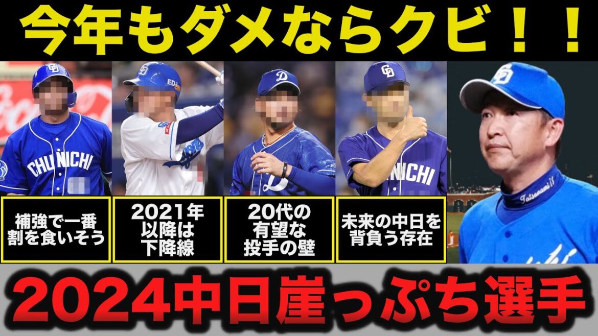 中日.立浪監督「新しい選手を使うだけ」2024年.中日ドラゴンズ崖っぷちの選手がコチラ【プロ野球】