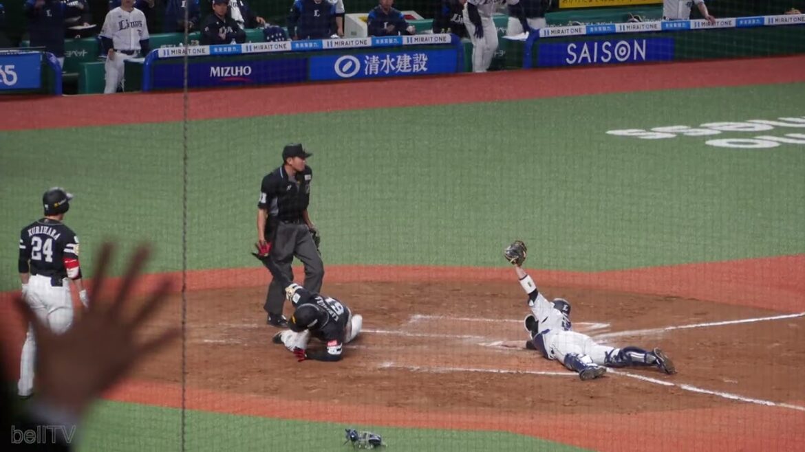 2024.4.12 中村晃 決勝タイムリー&川村友斗 神走塁&リクエスト（福岡ソフトバンクホークス）