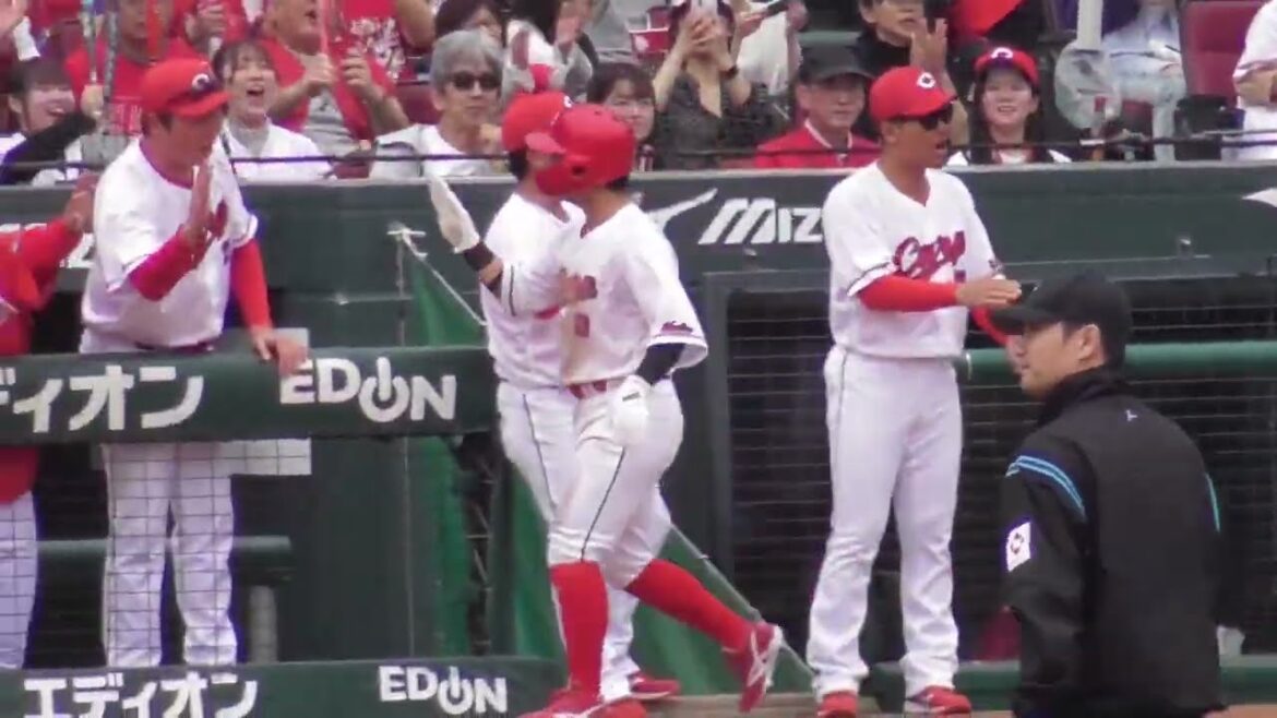 カープ打線が火を吹いた！上本&會澤のタイムリー！初回5安打、一挙4点攻撃ハイライト！2024年4月20日