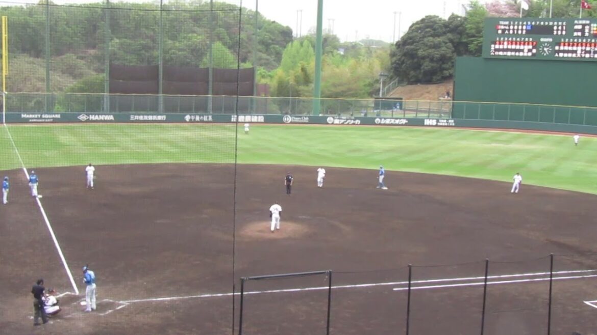 満塁のピンチで古川裕大を三振にとる直江大輔＜読売ジャイアンツ 対 日本ハムファイターズ 2024年4月18日＞