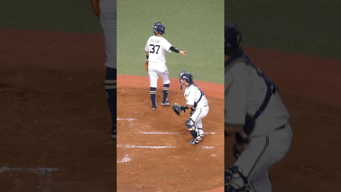 石川 亮、若月 健矢 同い年捕手ﾘﾚｰ　#オリックスバファローズ #shorts