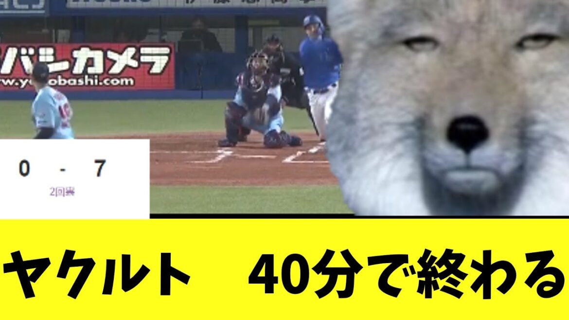 【悲報】ヤクルトスワローズ　投手崩壊