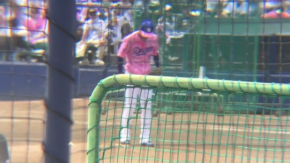 ファーム 桜のユニフォームを着てマウンドに上がる髙橋宏斗(2024/4/20)