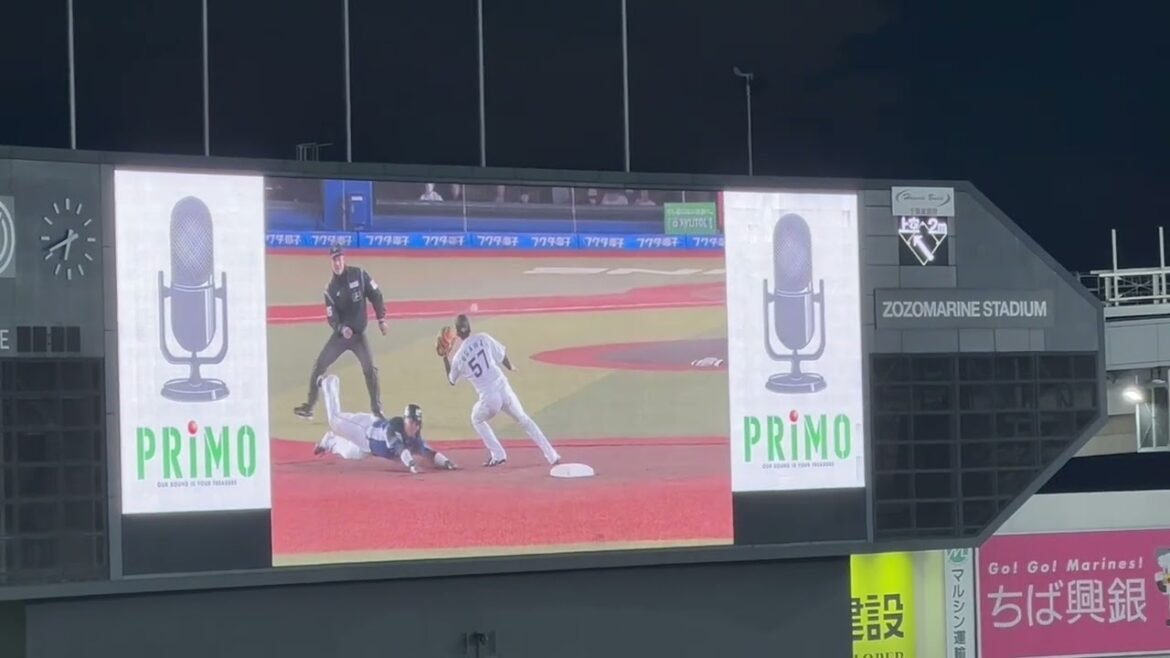 2024年4月17日 ロッテvs西武 長谷川信哉盗塁アウトの判定にリクエスト 2024年4月17日 ロッテvs西武 長谷川信哉盗塁アウトの判定にリクエスト