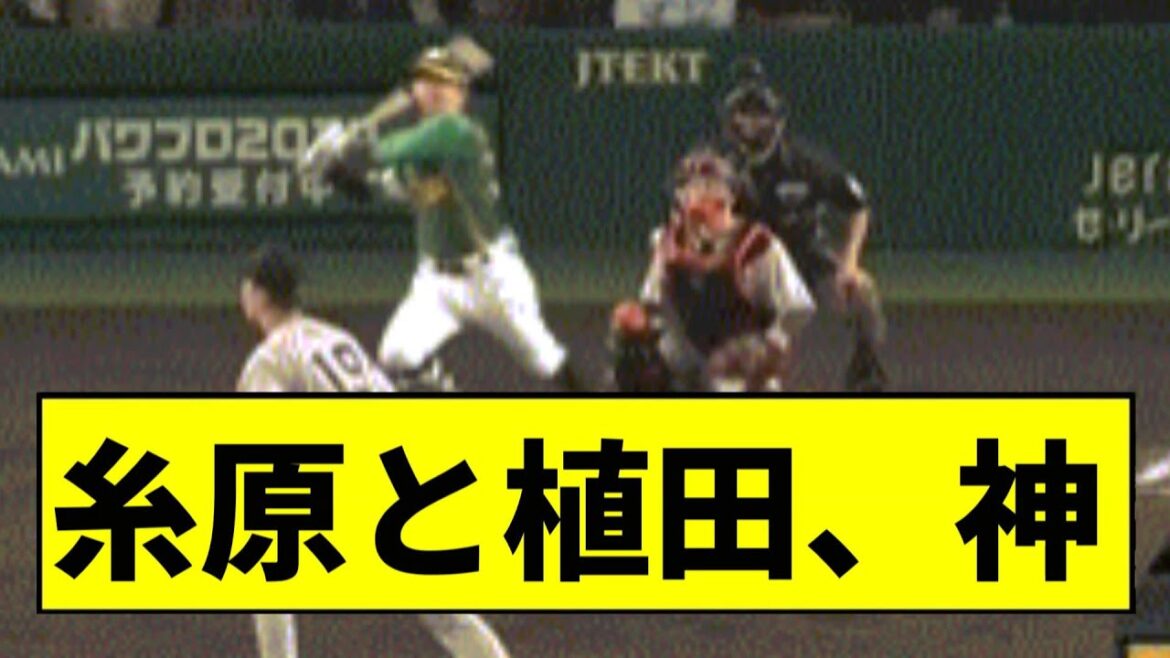 【阪神】糸原のこと起こしと植田の神走塁で同点ｗｗｗｗｗｗ【2chスレ】