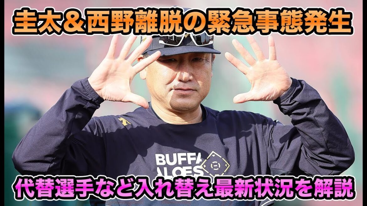 【チーム復調も故障者続出】直近の打率ランキング2位の西野真弘が離脱… 圭太など打線復調の裏に続く主力離脱を救う入れ替えを考察【オリックスバファローズ】 【チーム復調も故障者続出】直近の打率ランキング2位の西野真弘が離脱… 圭太など打線復調の裏に続く主力離脱を救う入れ替えを考察【オリックスバファローズ】