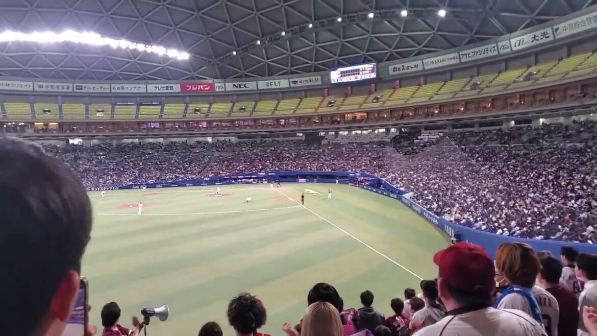 20240320　ここ島♪ 【島内宏明 応援歌】東北楽天ｺﾞｰﾙﾃﾞﾝｲｰｸﾞﾙｽ　2回表@ﾊﾞﾝﾃﾘﾝﾄﾞｰﾑ ﾅｺﾞﾔ･ﾚﾌﾄ外野 ﾅｺﾞﾔﾄﾞｰﾑ ｵｰﾌﾟﾝ戦
