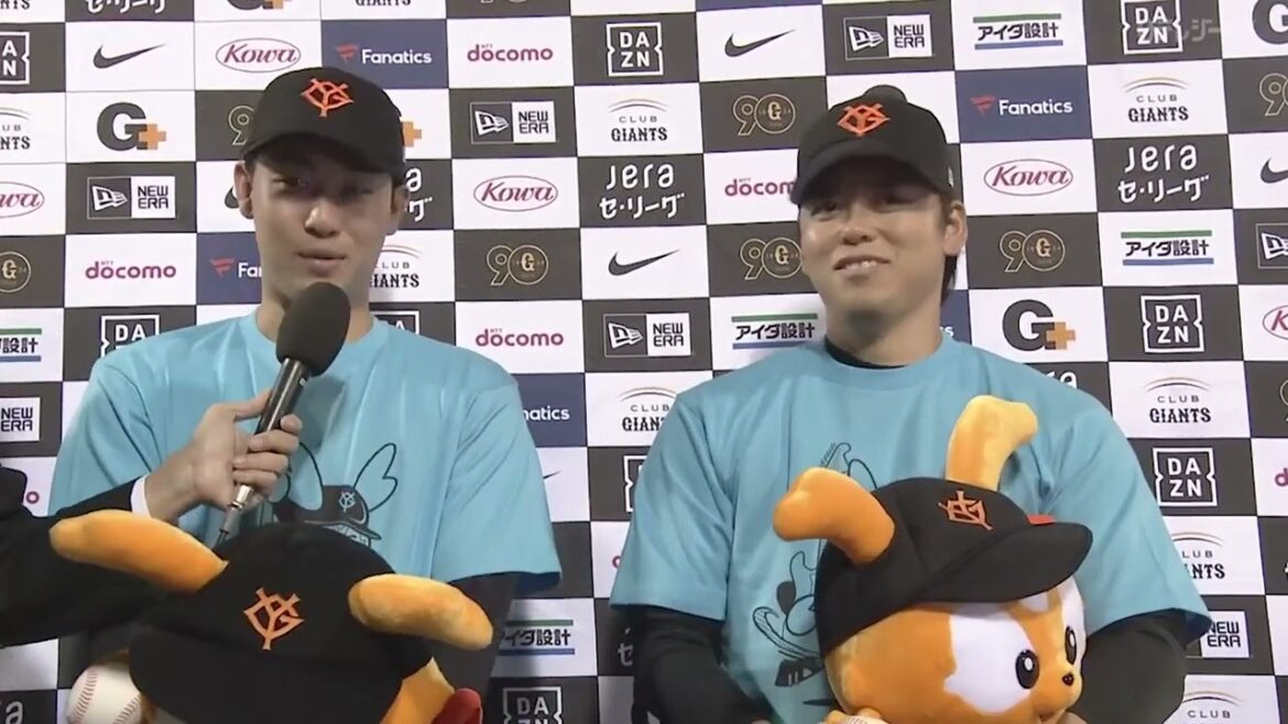 【完封リレー】巨人・山﨑伊&高梨ヒーローインタビュー【巨人×中日】