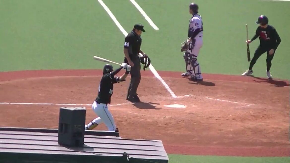 井上晴哉 大きなセンターフライの後 勝又琉偉がヒットを放つ【ヤクルトスワローズ対 千葉ロッテマリーンズ イースタン2024年4月19日】