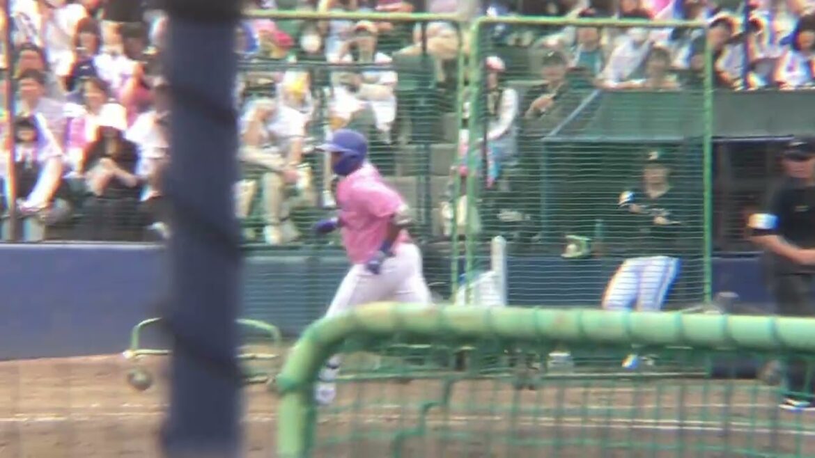 ファーム レフトへ痛烈なツーベースヒットを放つビシエド (2024/4/20)