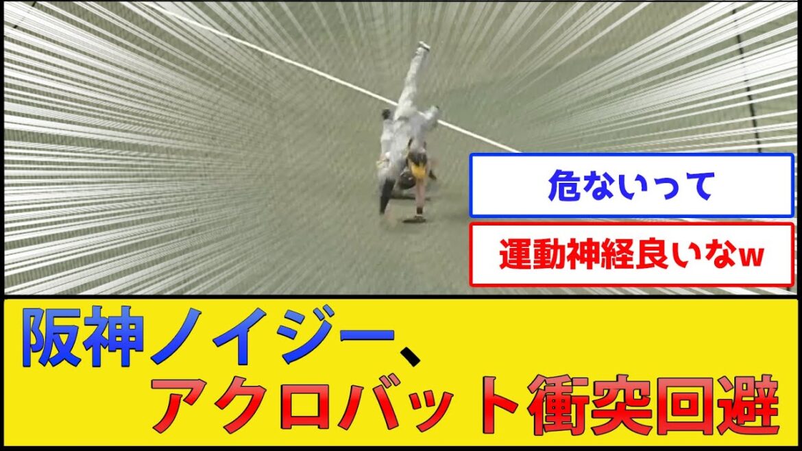 阪神ノイジー、アクロバット衝突回避【阪神タイガースvs中日ドラゴンズ】【プロ野球なんJ 2ch プロ野球反応集】
