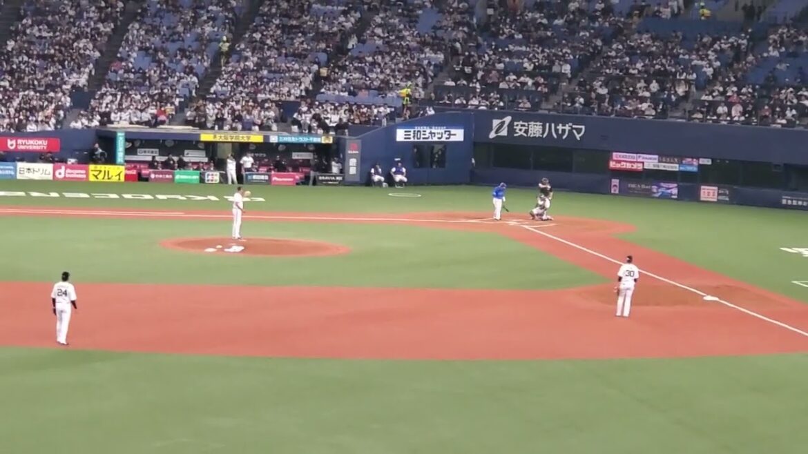 20240303　守備職人ｼﾊﾞﾀﾂ♪【柴田竜拓 応援歌】横浜DeNAﾍﾞｲｽﾀｰｽﾞ　3回表@京ｾﾗﾄﾞｰﾑ大阪･ﾚﾌﾄ外野下段 ｵｰﾌﾟﾝ戦