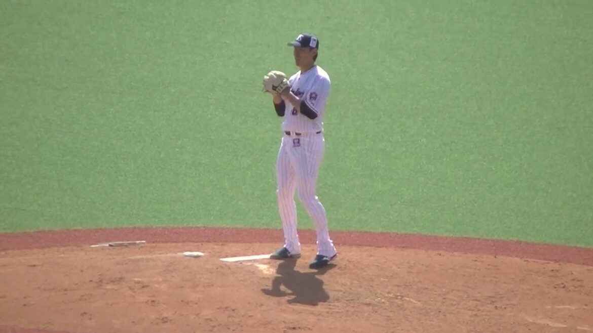 スワローズ高梨裕稔の2024投球フォーム【ヤクルトスワローズ対 千葉ロッテマリーンズ イースタン2024年4月19日】