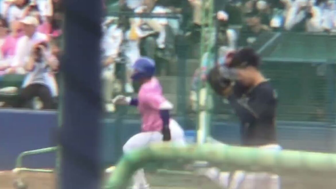 ファーム ライトへヒットを放つ絶好調な福永(2024/4/20)