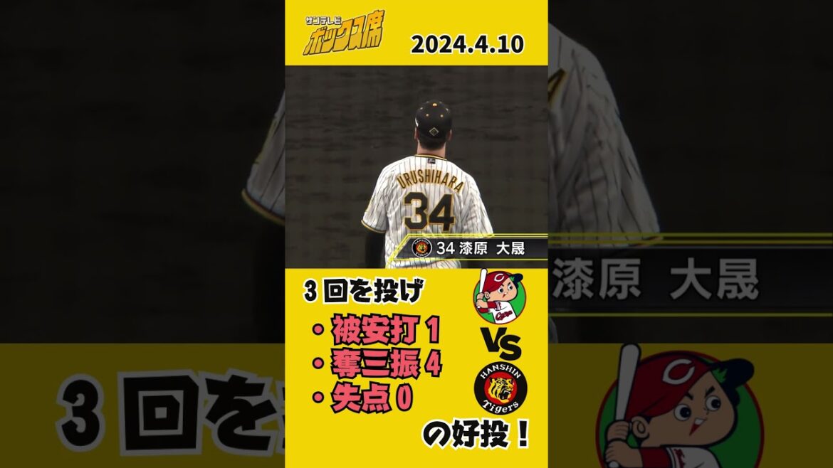 【漆原投手】好リリーフでチームを勢いづける！ #サンテレビボックス席