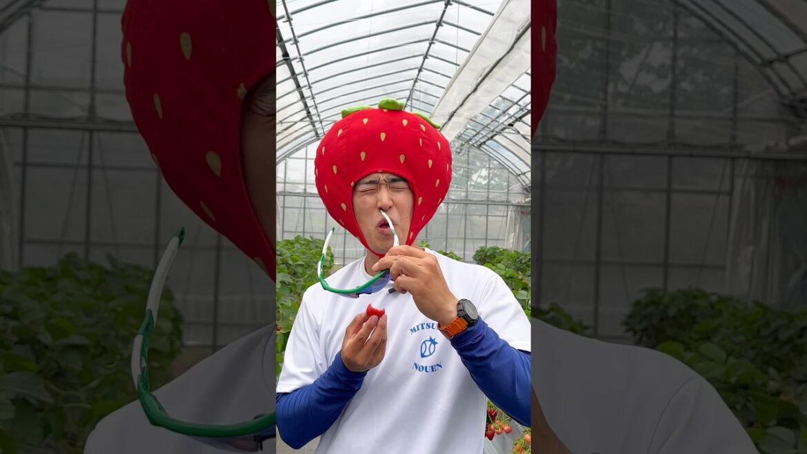 美味しいイチゴを食べた瞬間