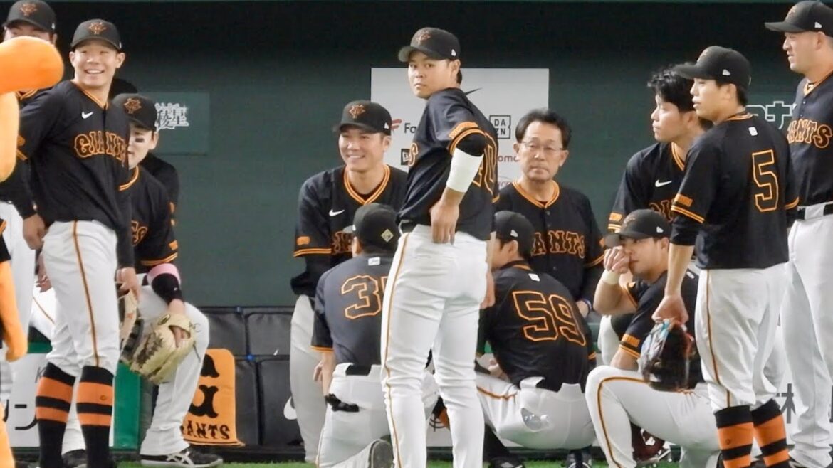 ６連勝の巨人、抜群に良い雰囲気の試合直前練習！【巨人対広島】2024/4/14(日)in東京ドーム