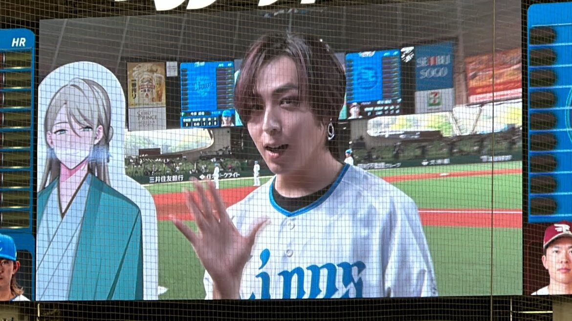 声優の蒼井翔太さんが試合前トークショーに登場！【西武vs楽天】2024/4/19