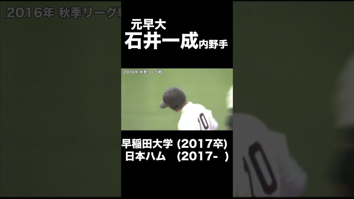 【大学時代集】早大・石井一成「日本ハムファイターズ」#早大#石井一成#日本ハム