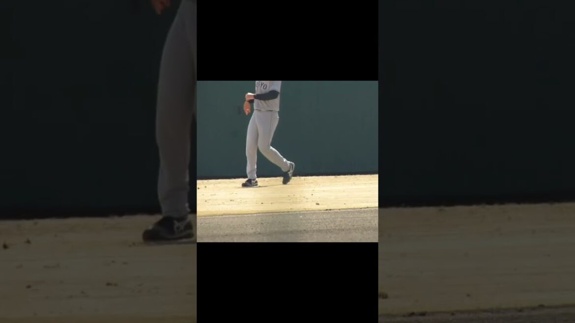 【巨人】先発予定 木下幹也が外野をダッシュ（春季リーグ 千葉ロッテマリーンズ対 読売ジャイアンツ2024年3月14日）#横浜高校