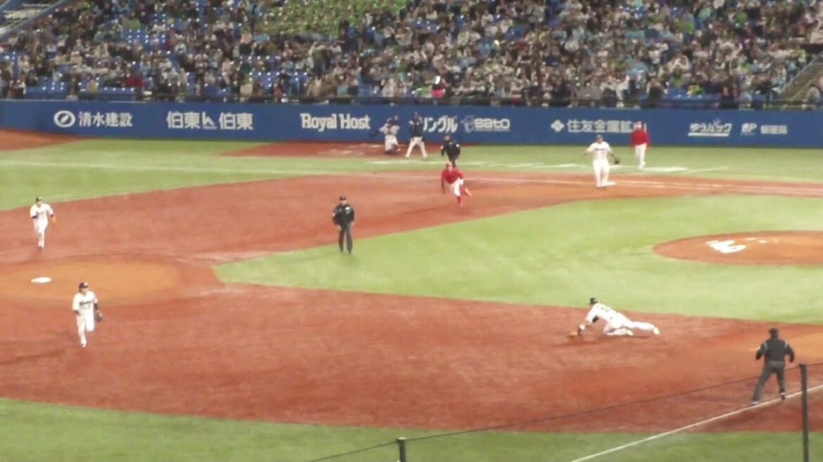 ヤクルト 村上宗隆 ナイスプレー　ヤクルト vs 広島　2024年4月23日(火)