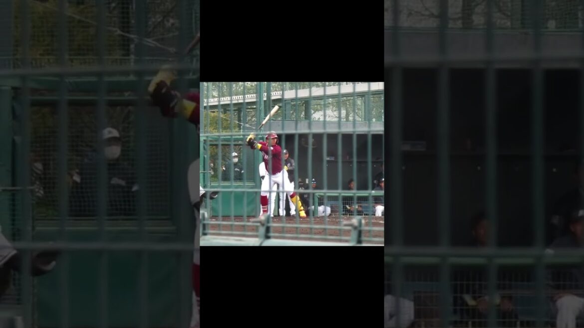 【ゴールデンイーグルス】山田 遙楓の打撃フォーム2024年3月5日 春季教育リーグロッテ浦和球場 千葉ロッテ対 楽天イーグルス