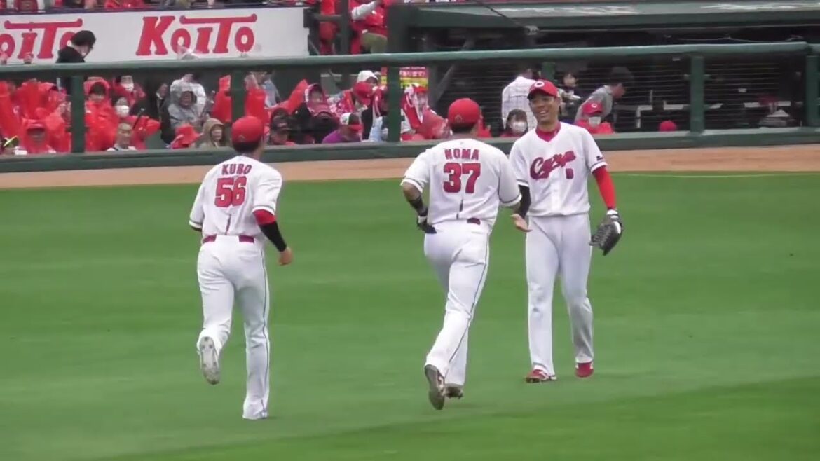 5回二死満塁のピンチを救う野間峻祥のランニングキャッチ！2024年4月20日