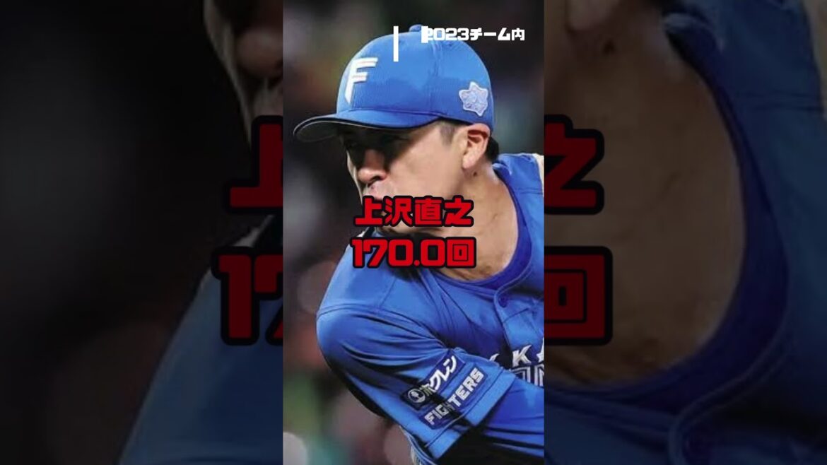 【2023 投手編】30秒でわかる北海道日ハムファイターズのチーム内成績