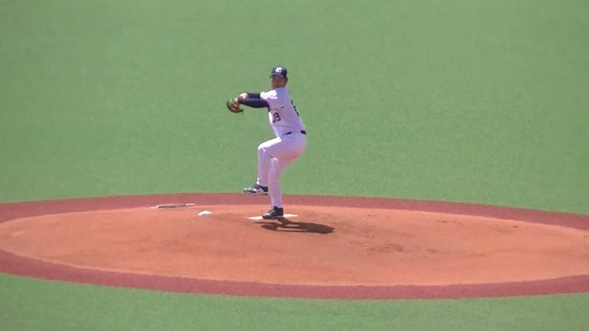 スワローズ小川泰弘2024年投球フォーム【ヤクルトスワローズ対 千葉ロッテマリーンズ イースタン2024年4月19日】