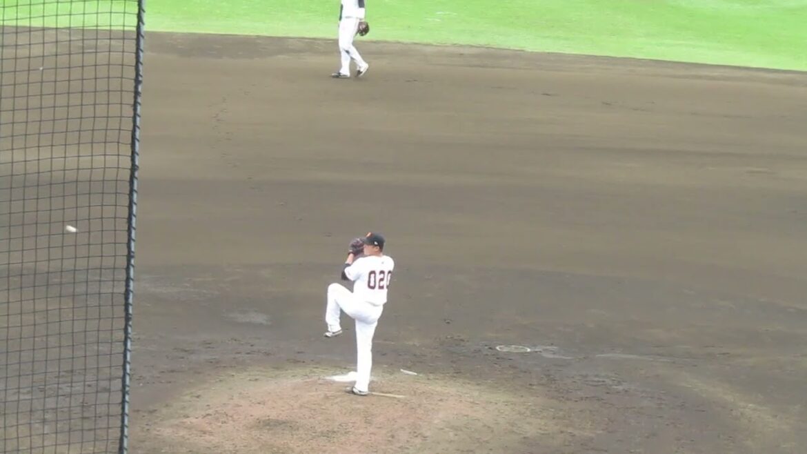 ジャイアンツ戸田懐生ピッチングフォーム＜読売ジャイアンツ 対 日本ハムファイターズ 2024年4月18日＞