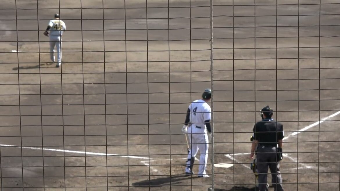 くふうハヤテベンチャーズ 西川僚祐選手 第3打席 センターフライ 2024/4/19 ちゅーるスタジアム VS 阪神タイガース 茨木秀俊投手