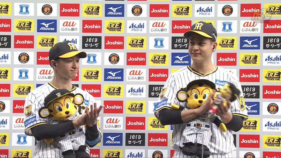 【#近本光司 選手、#大竹耕太郎 投手のヒーローインタビュー、#岡田彰布 監督インタビュー】 4月27日(土) 阪神vsヤクルト（甲子園）