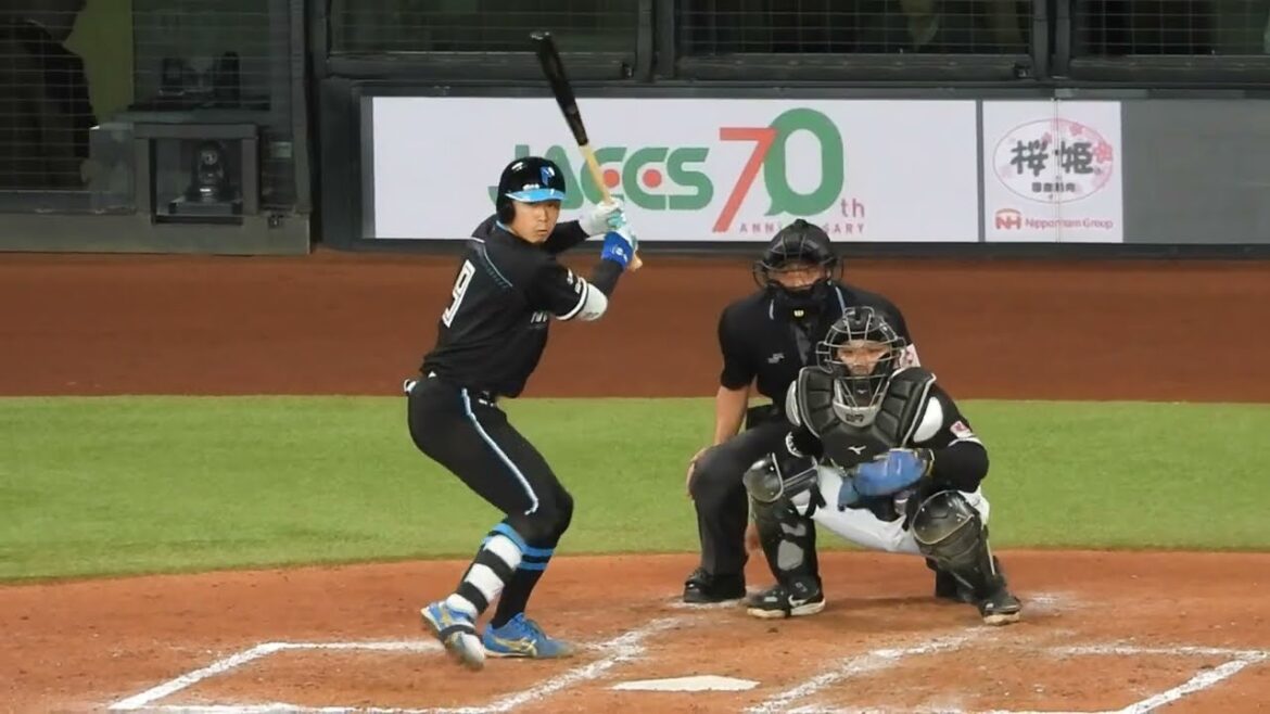 中島卓也がスタメンで超大活躍‼︎チャンスでタイムリーヒットを放ち一挙5点勝ち取る瞬間　エスコンフィールド北海道日本ハム対ロッテ