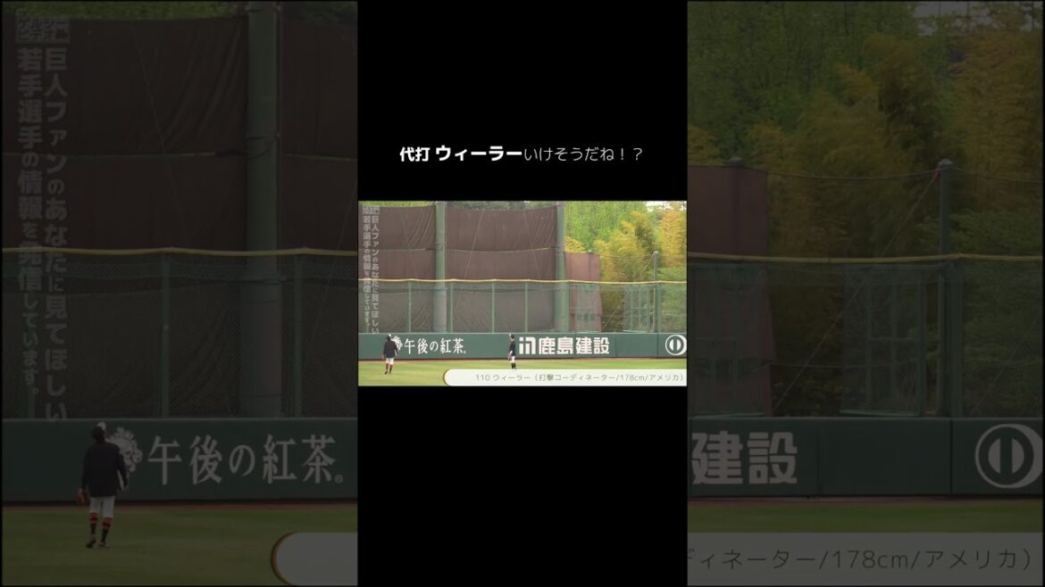 【巨人】ウィーラーコーチ、現役復帰？　#shorts #baseball #sports #ジャイアンツ #巨人 #プロ野球