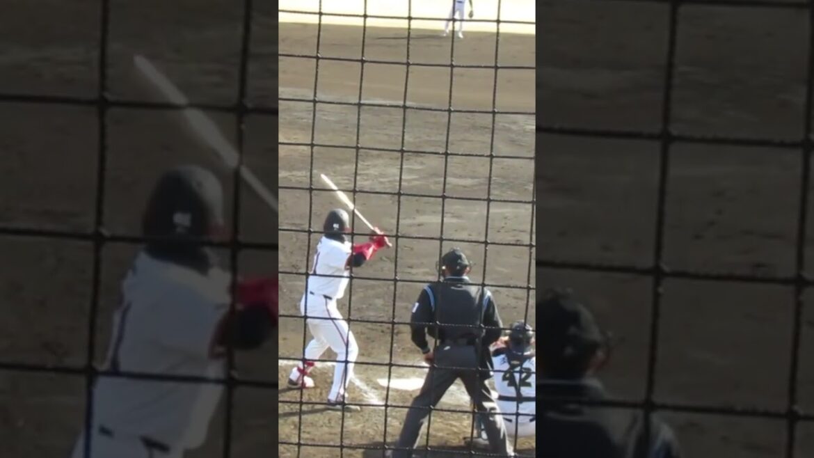 増田陸 納得いかないストライク判定（練習試合 読売ジャイアンツ対 尚武フェニックス2024年3月3日）