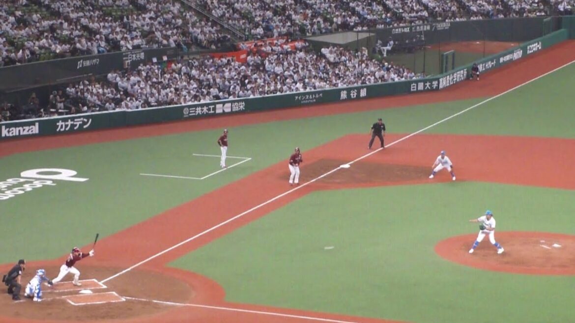 楽天 村林一輝 タイムリーヒット　西武 vs 楽天　2024年4月21日(日)