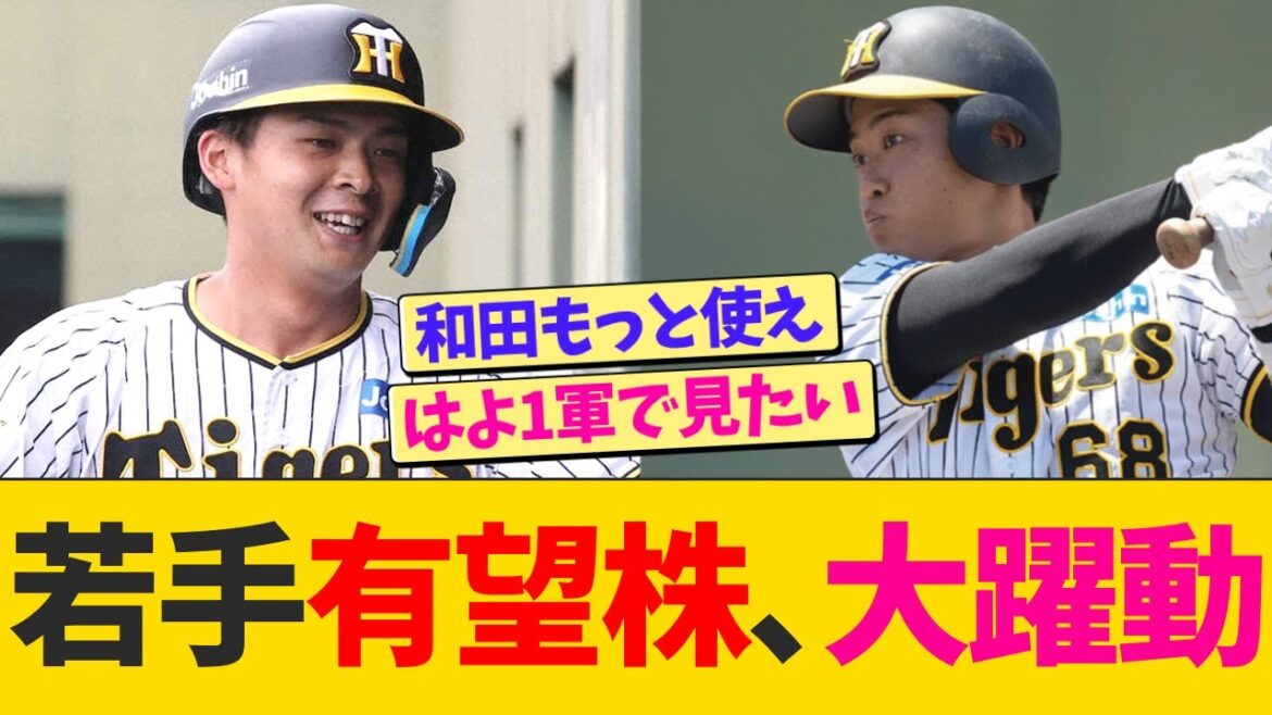 阪神若手有望株、ファームで大躍動する【なんJ プロ野球反応】 阪神若手有望株、ファームで大躍動する【なんJ プロ野球反応】