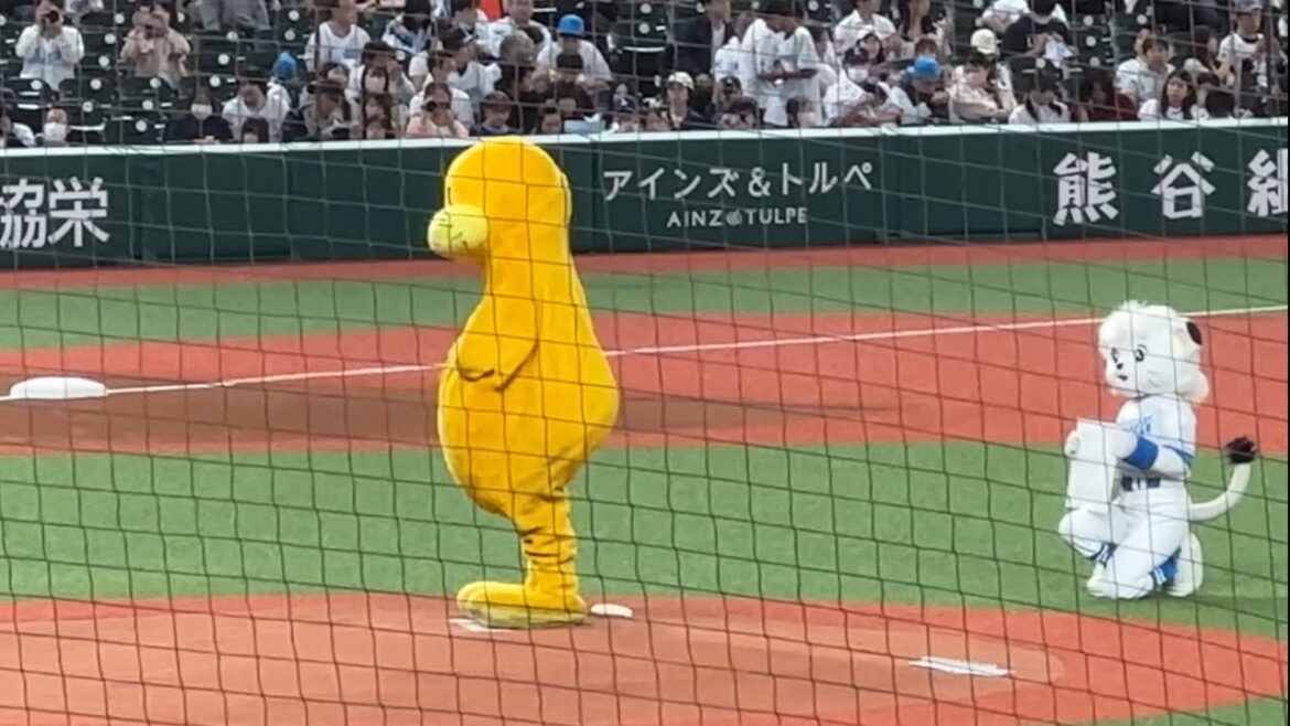 シーパラシー太くん(西武グループの一員)セレモニアルピッチ【西武vs楽天】2024/4/19 シーパラシー太くん(西武グループの一員)セレモニアルピッチ【西武vs楽天】2024/4/19