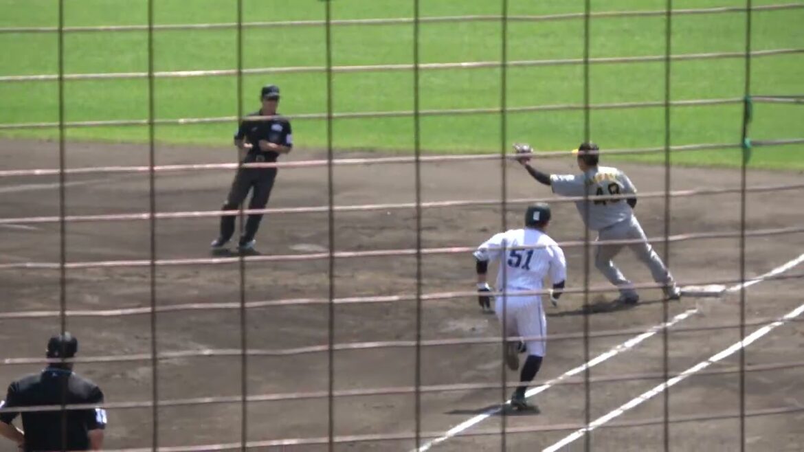 くふうハヤテベンチャーズ 居谷匠真選手 第1打席 ファーストゴロ 2024/4/19 ちゅーるスタジアム VS 阪神タイガース 茨木秀俊投手