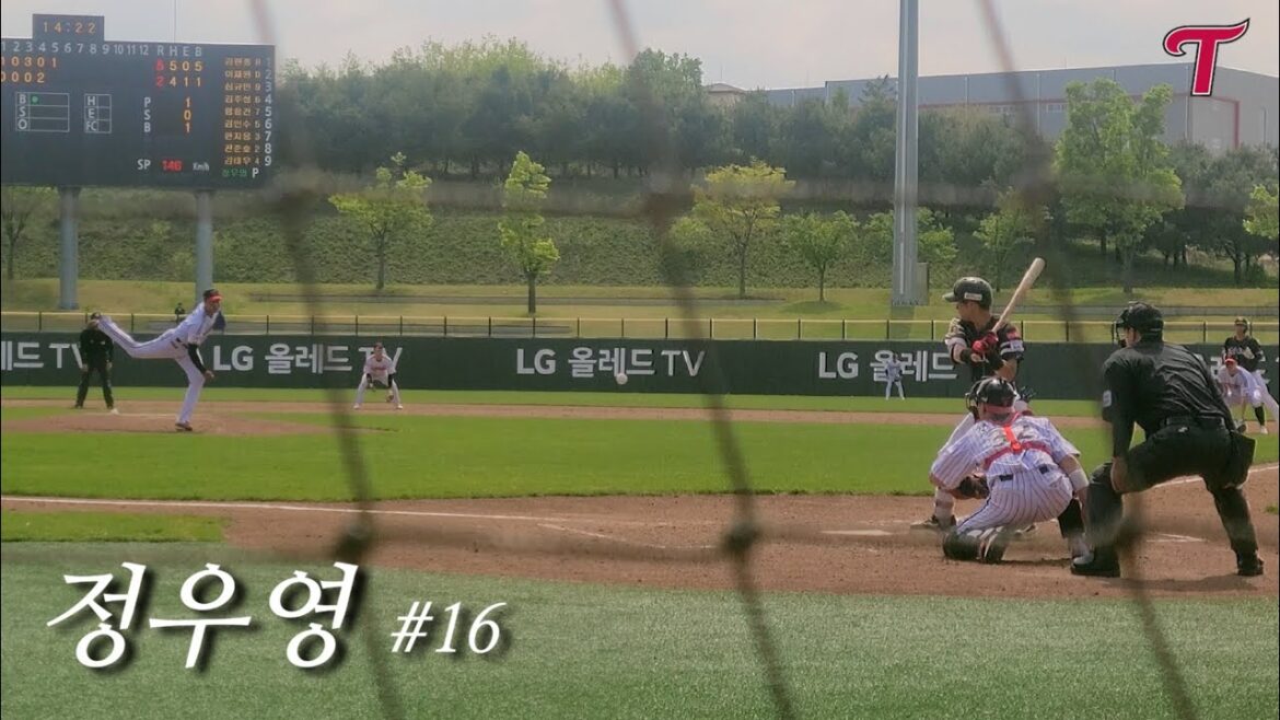 LG 트윈스 정우영 vs 소프트뱅크 호크스 카츠렌 하루키 (勝連　大稀)