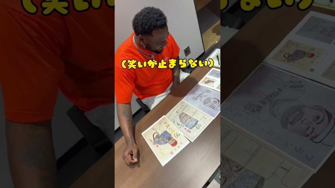 キッズお絵かきコンテストレイエス選手編！小学生以下のお子様から募集した選手似顔絵。レイエス選手が選んだ一枚は・・・？ #北海道日本ハムファイターズ#エスコンフィールドhokkaido #大航海